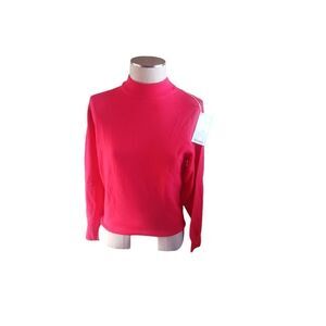 New with tags adult small made in Scotland lambswool sweater red Vintage deadsto